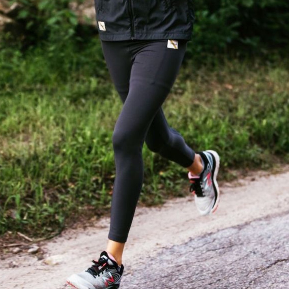 Tracksmith Turnover Tights - Women's XS - Navy + a FREE resistance band